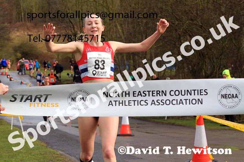 Senior Women and Veteran Women (Over 35s) and Vetreran Men (Over 50s), 2023 NECAA Royal Signals Relays, Hetton le Hole, County Durham. Photo: David T. Hewitson/Sports for All Pics